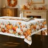 Autumn Pumpkins Rectangle Table Cloth for Table Decor Kitchen Dining Waterproof Reusable Tablecloth for Tables Indoor Outdoor