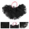 1 Pair Kids Afro Puff Ponytail Extension with Hair Tie Natural Looking Children Wrap Around Synthetic Messy Curly Hair Bun