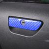Co-Pilot Storage Box Handle Frame Trim For Ford Explorer 13-19 Blue Carbon Fiber