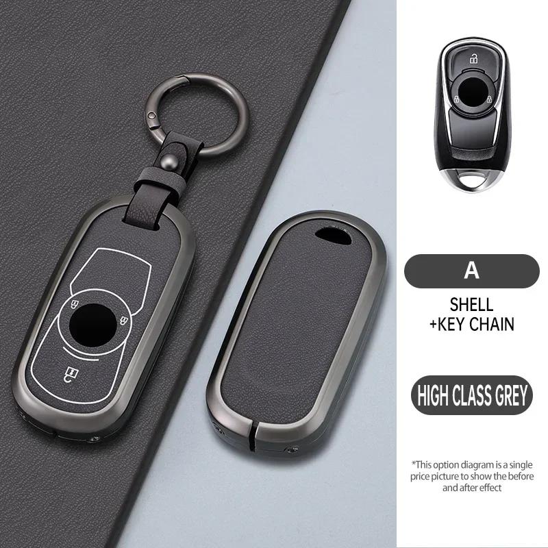 

zinc alloy Car Key Case Cover Shell for Buick Envision Vervno Encore GS 20T 28T New LACROSSE Opel Astra K Keyless Protector Fob