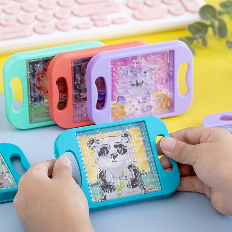 Детская ручная доска-лабиринт: Тренировка концентрации и балансировочная игрушка - Идеально для занятий в детском саду и в качестве небольших подарков