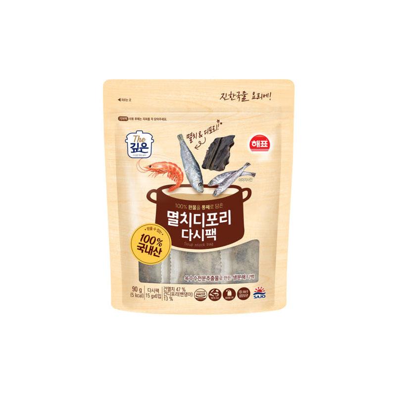 [SAJO] HAEPYO Dashi Pack 150g – Anchovy, Vegetable, Shrimp | All-Natural Korean Broth Pack | No Additives | Soup Bag | Korean Soup Base