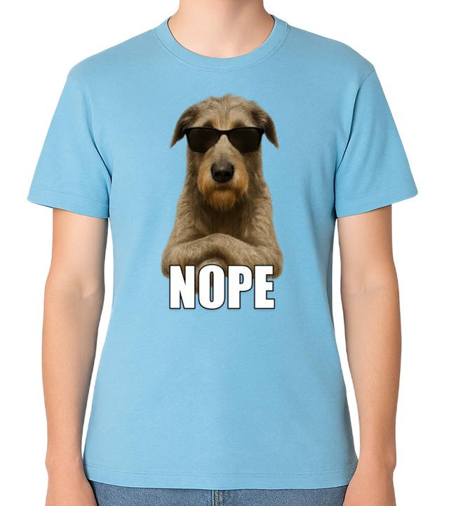 Irish Wolfhound Dog Nope Unisex T-Shirt S