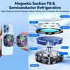 Magnetic RGB Cell Phone Cooling Fan with Temperature Display for Magsafe Mobile Gaming IPad Phone Cooler Air Radiator Aircooler