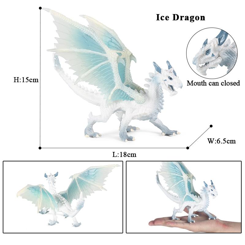 Oenux Original Savage Dinosaurs Myth Dragon Animals Model Fire Bull Octopus Monster Crab Action Figures Kids Collection Toy Gift