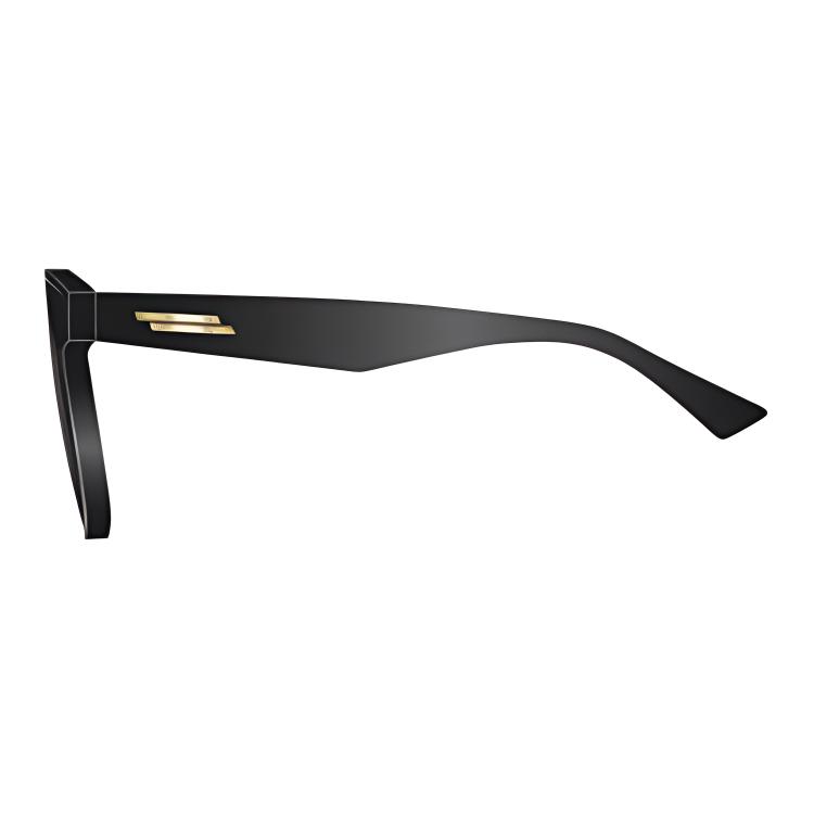 Bottega Veneta Logo Irregular Frame Sunglasses Women Sunglasses Black BV0304SK-001