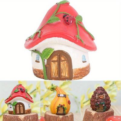 Miniaturen DIY Handwerk Feenfiguren Mini Haus Garten Dekoration Mikro Landschaft Harz