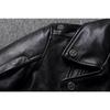 Chinese Size Heavy Motorcycle Jacket Natural Cowhide Leather Top Layer Causal Vintage Retro Moto Suit Leather Coat Winter