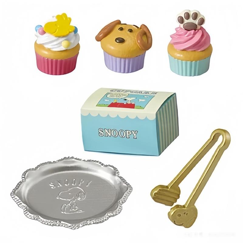 Re-Ment Of 8 Types Of Miniature Scene Model Collectible es From Rement Snoopy'S American Dessert Shop