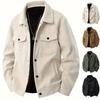 Men S Corduroy Single Breasted Casual Long Sleeve Jacket