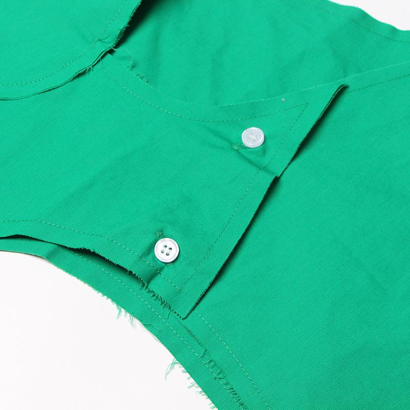 Chemise Irregular Loose Design de Niche Coréen pour Femmes - Style Mode Printemps 2026