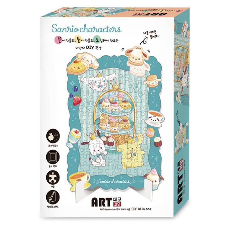 Sanrio Characters Dessert Time Deco Decorating Jigsaw Puzzle Postavičky 108 dílků, oblíbené korejské puzzle
