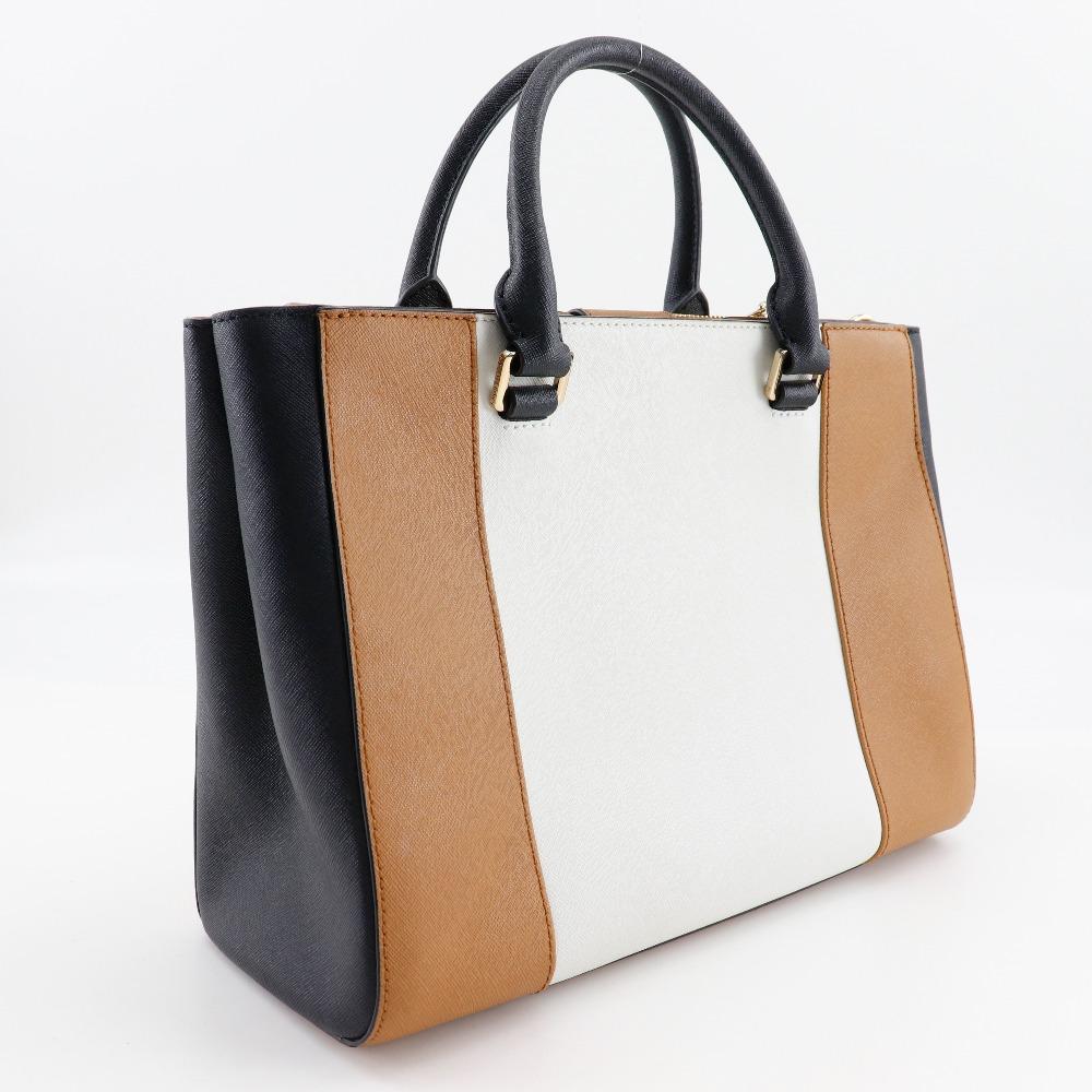 Michael Kors Geantă Tote Geantă de mână Piele maro / neagră / albă Femei Folosit