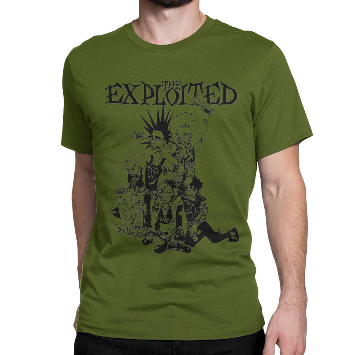 

Vintage Punk Rock Band T-Shirts Men Women Round Collar Pure Cotton T Shirt The Exploited Short Sleeve Tees Birthday Clothes 4XL
