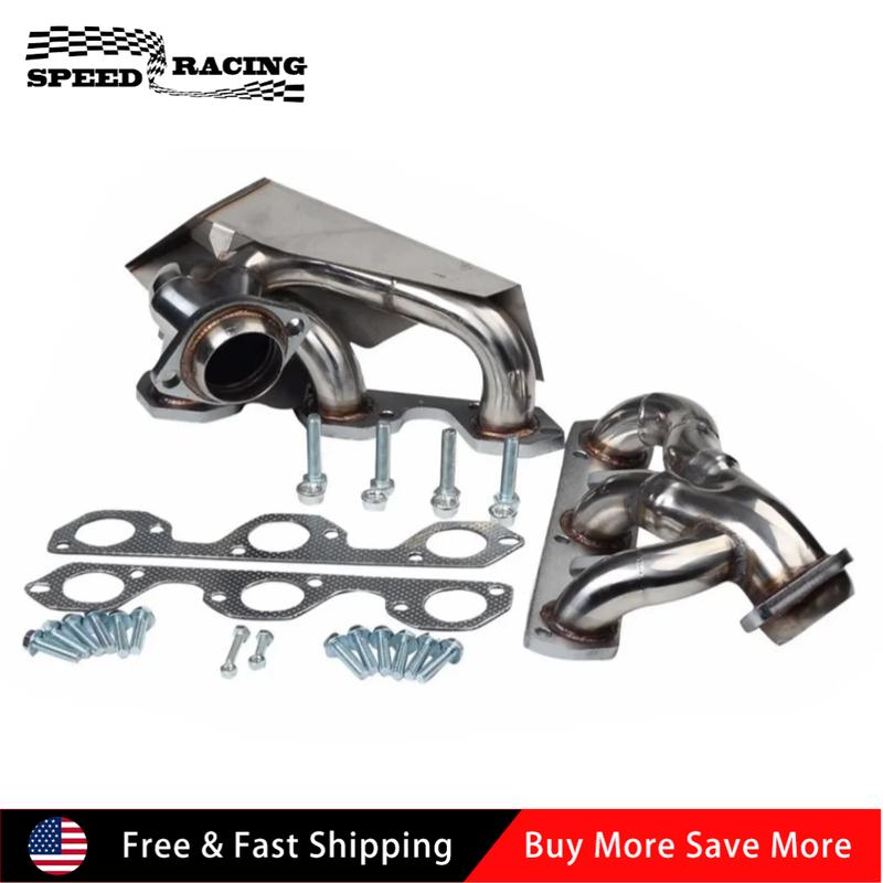 Stainless Steel Exhaust Headers For 2007-2011 Jeep Wrangler with 3.8L V6 GAS OHV Naturally Aspirated Engine