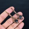 Labradorite 999 Copper Wire Wrapped Earrings, Handmade Gemstone Earrings Jewelry, Gifts For Wife Brand New Earrings
