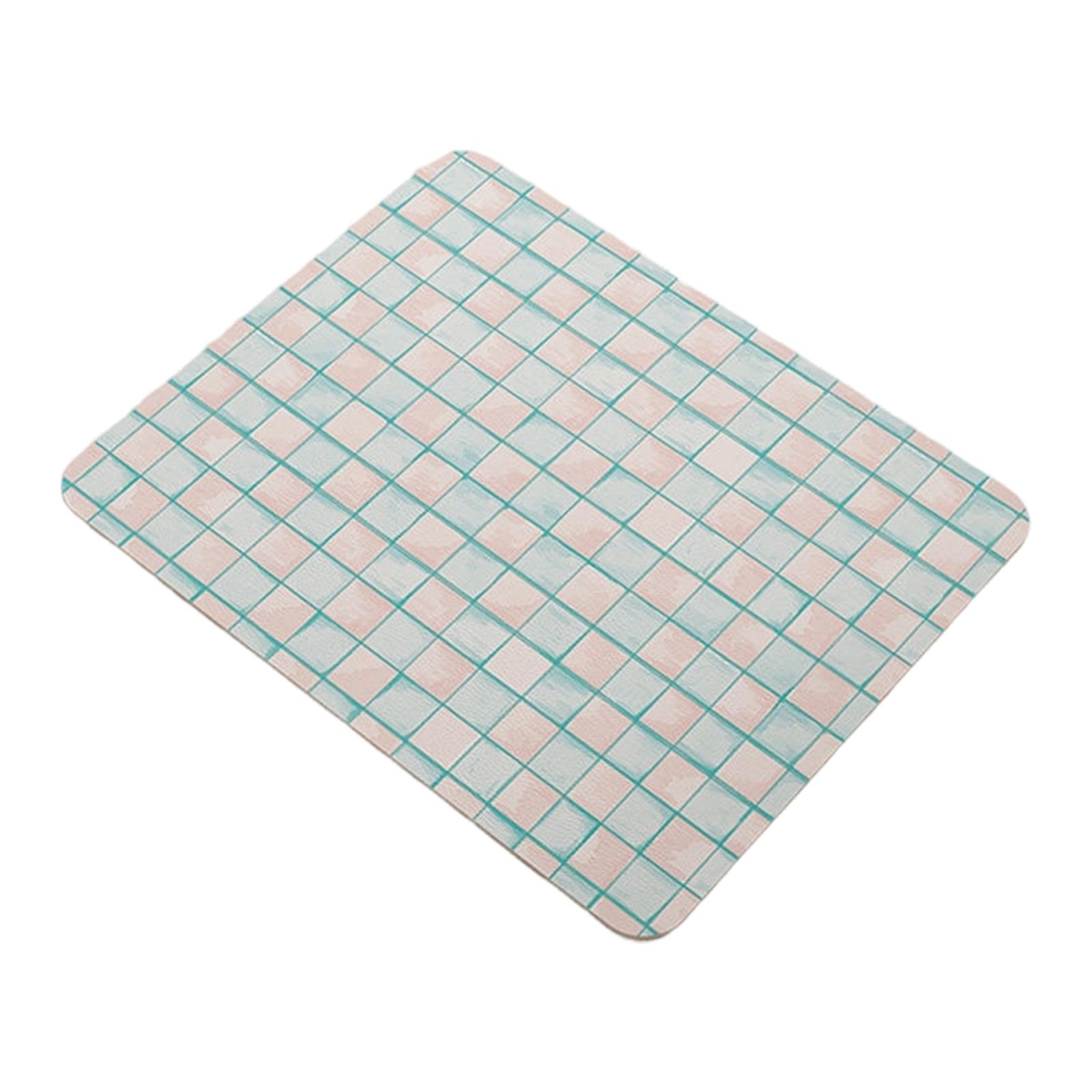 Absorbent Sink Faucet Draining Mat Quick Dry Surface Pad for Bathroom Countertop and Kitchen Sink Area S зелёный