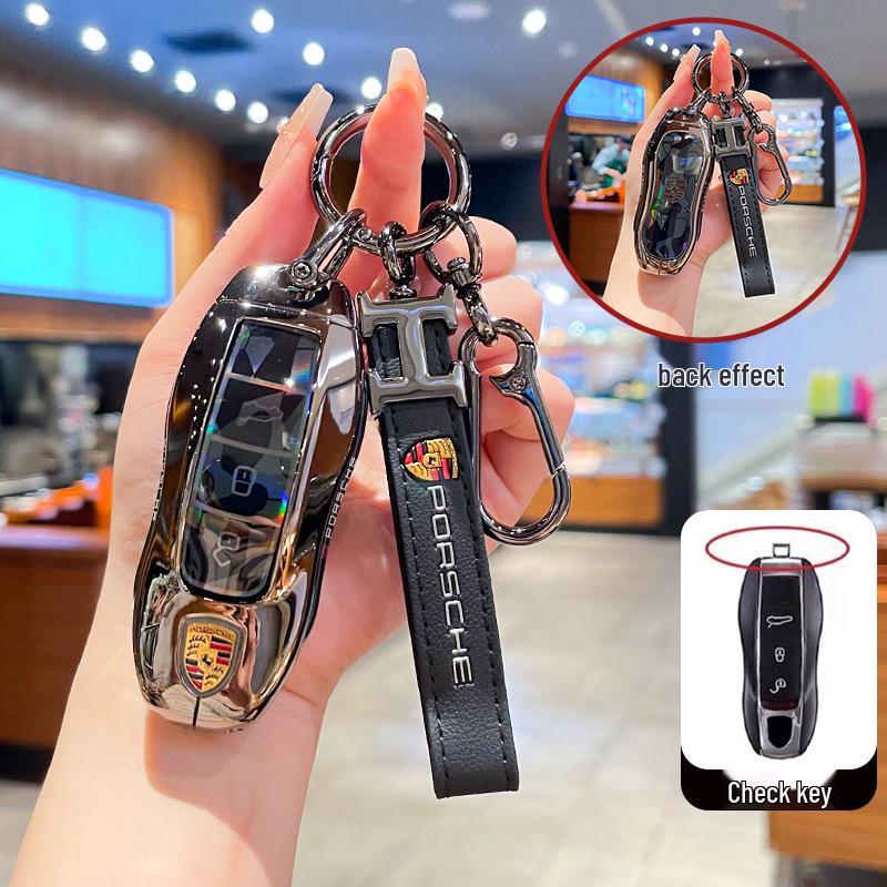 Compatible with Porsche Macan New Energy Key Case 2024/2025 Macan4 Jinchi EV Metal Shell