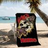 Customizable personalized beach towels Slayer band themed designs.Suitable for the beach, yoga, sports;ideal as beach accessories