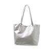 Retro Soft Leather Tote Bag Women's Large Capacity 2025 Spring High-end Women's Bag Simple Work Commuter Shoulder Bag