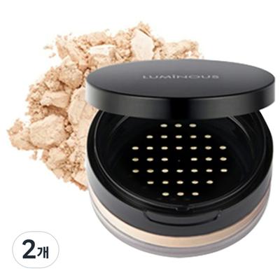 Cipria Luminosa per il Viso, 02 Beige Calmo, 2 pz.