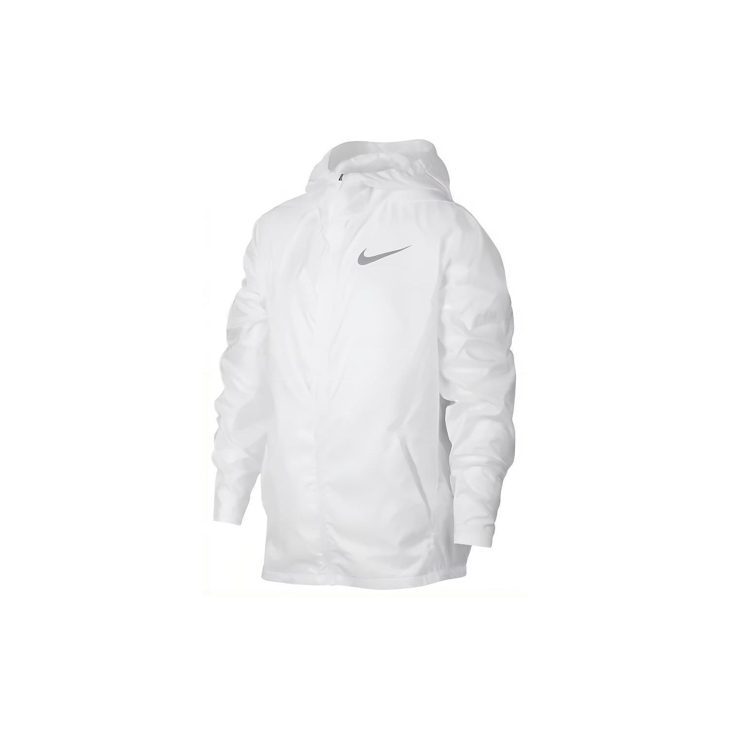 

Nike Solid Logo Woven Training Running Windbreaker Hooded Jacket Sun Protection Kids jackets White BV0618-100 L
