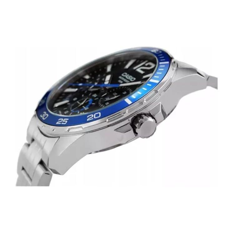 Casio 100M Water Resistant Quartz Movement Stainless Steel Watch Men Watches Black MTD-330D-1A2VDF