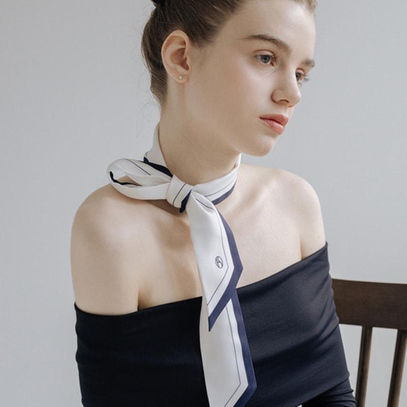 HAS HTY001 Two tone edge silk scarf