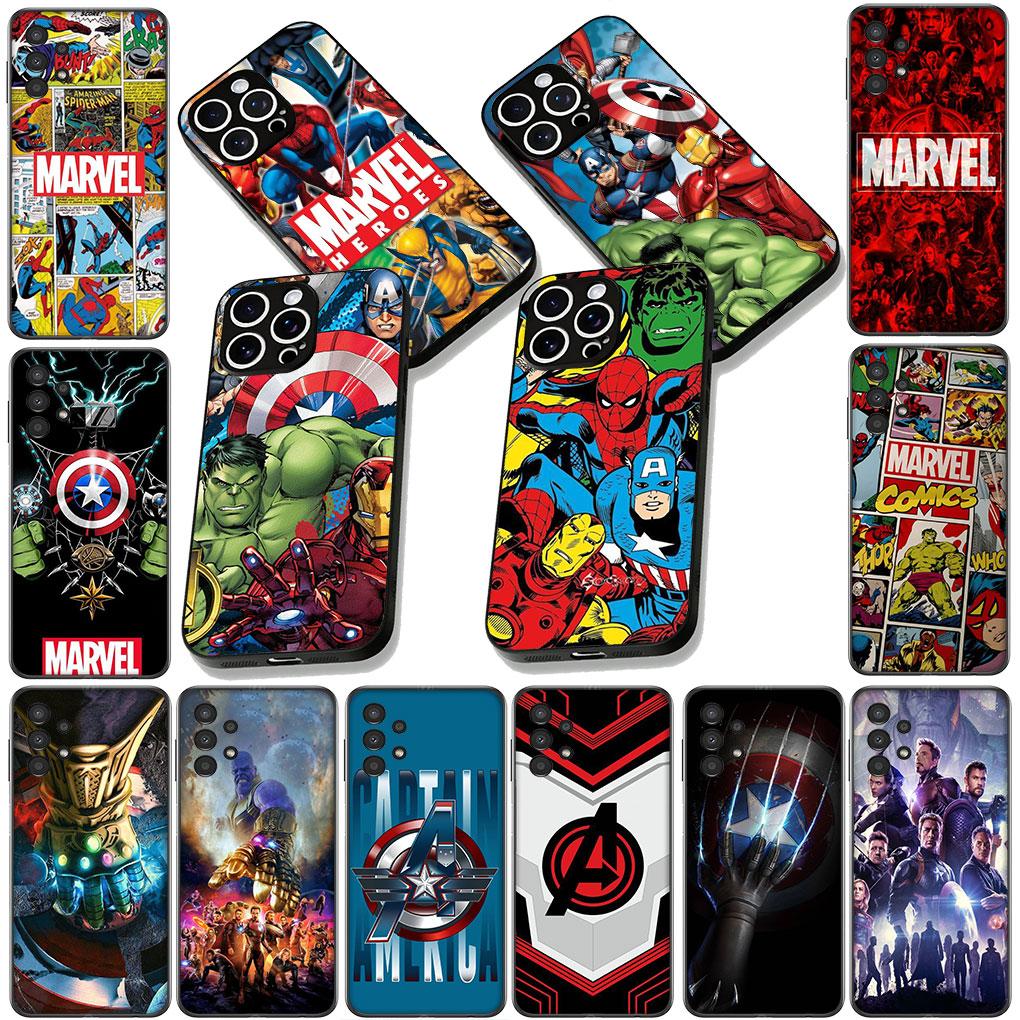 Soft Phone Cover for Xiaomi Redmi 15 9A 9C NFC 7A 9T Note 9 8 7 8T 15c A5 Case Superheroes Marvels Iron Man Avengers Casing
