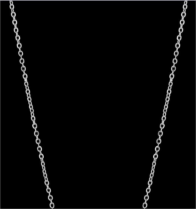 Colier nou din oțel titan argintiu rezistent la decolorare - Lanț de claviculă la modă, ușor și versatil pentru femei