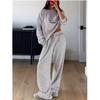 Europäische und amerikanische Damenbekleidung beliebt 2025 Herbst gestreiftes Langarmtop High-Waist-Hose Damenmode legerer Anzug