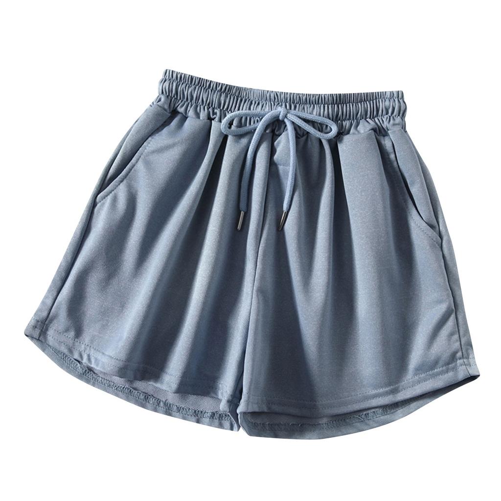 Dámské sportovní šortky Summer Loose Korejské oblečení Tenké studentské ležérní kalhoty do kapsy