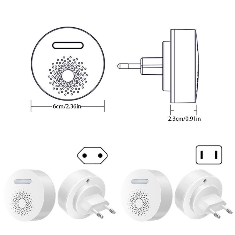 Self Power Wireless Doorbell with Adjustable Sound Level Long Distances Signal Elegant Designs for Household Use