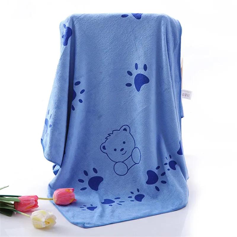 Soft Cartoon Bath Towel Superfine Fiber Towels Soft and Absorbent Towel for  Home Bathroom Absorbent Towels Super Large Blue