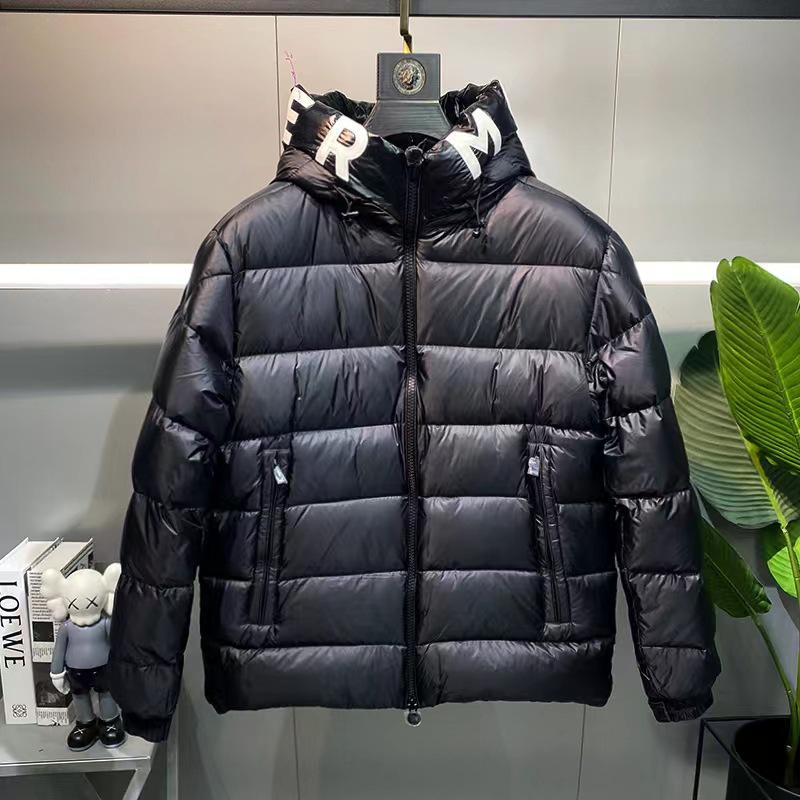 

Unisex Winter 2022 M Meng Family Letter Print Hooded Down Jacket: Trendy, Casual, Thick, Warm Outerwear Size 4 чорний