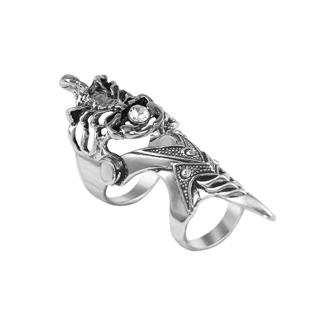 Exaggerated Vintage Dragon Knuckle Ring for Men Gothic Finger Ring Jewelry Statement Piece for Bold Fashionistas Party Gifts