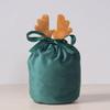 Christmas Candy Bags Santa Present Bags Velvet Deer Bags Decorative Charm