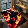 Sasuke Uchiha Curse Mark Transformation Rug Carpet Large Area Rug Non Slip Washable Floor Mat Gamer Room Bedroom Home Decor