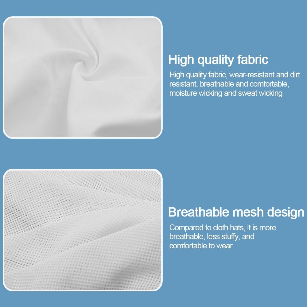Prodyšný prachotěsný šátek klobouk chránič krku pracovní klobouk nová pracovní čepice potravinářská továrna