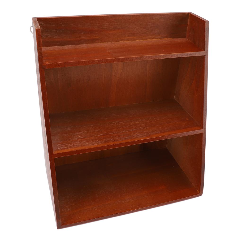 Desktop Sundries Organizer Vintage Multi Layer Wood Desktop Sundries Storage Shelf for Perfume