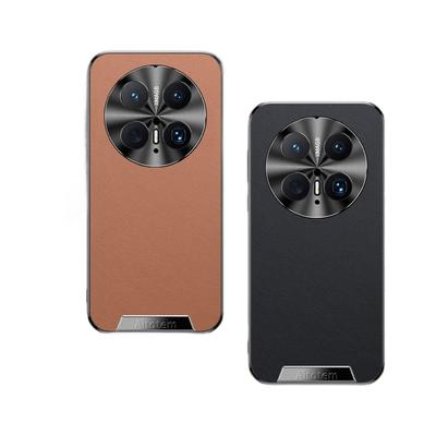 Suitable for Huawei Mate70pro Mobile Phone Case Full-inclusive Lens M60 Anti-fall 50 Business 40 High-end Plain Leather Case
