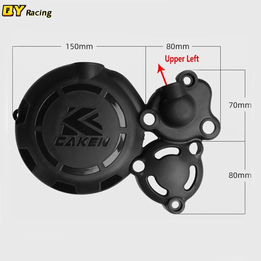 Motocyklový kryt motoru víko spojky Magneto kryt vodní pumpy pro Bosuer BSE M6 J1 X6 ZongShen 300cc CBS300 CBS 300
