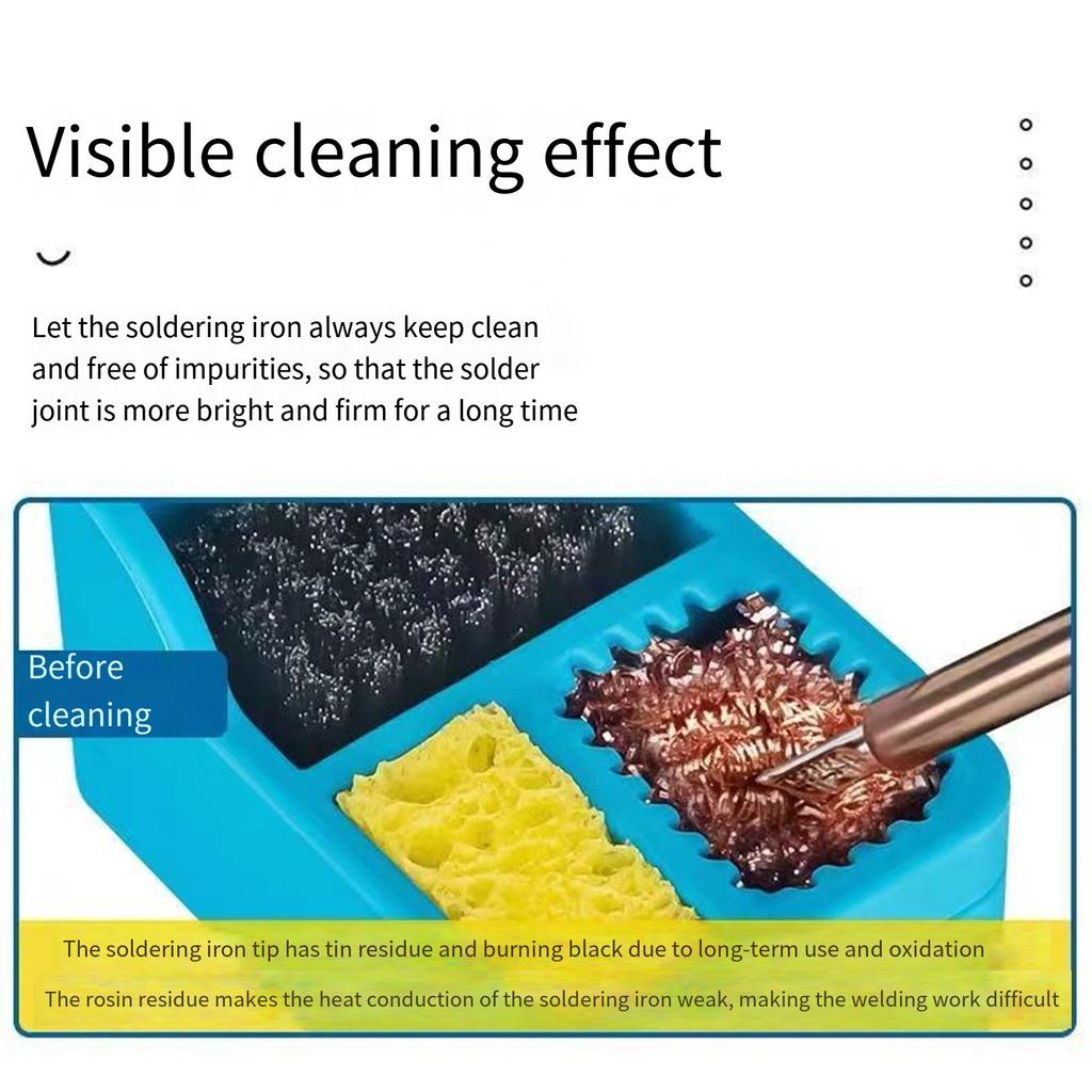 Efficient Solder Tip Cleaner Soldering Waste Storage Box Tin Dross Collection for Electronics Repair and DIY Enthusiasts