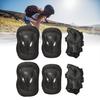 Thickened Protective Gear Set For Roller Skating Skateboarding Cycling With Adjustable Straps Breathable Padding 6PCS