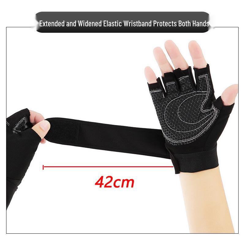 Unisex Half-Finger Fitness Gloves for Weightlifting, Yoga, Mountaineering, Sports, and Cycling.