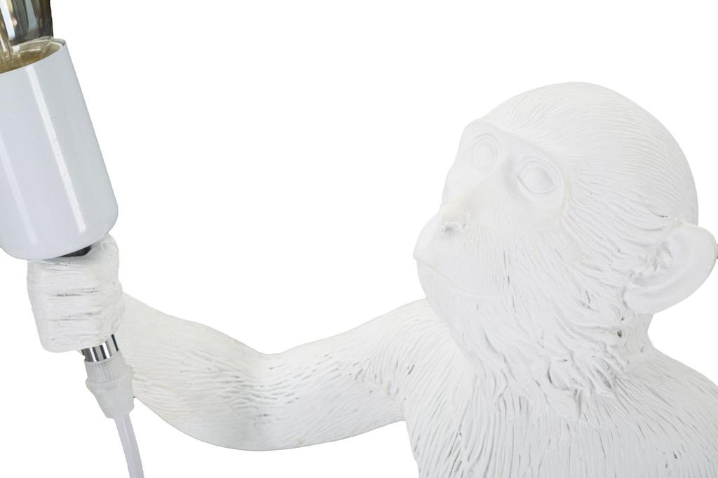 Table Lamp Monkey White Cm Ø 26X34X55