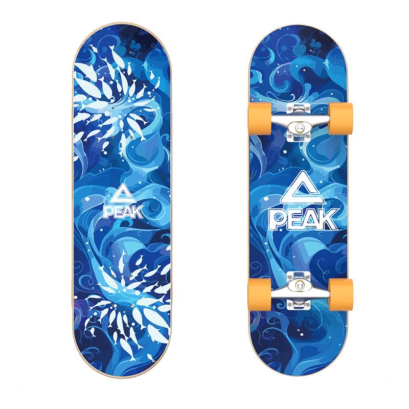 Peak Kids  Beginner Double-Kick Skateboard