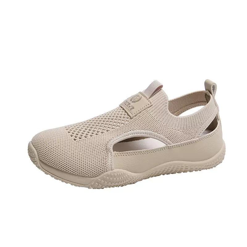 Scarpe estive unisex in trama cava e traspirante con suola morbida, per attività casual e sportive