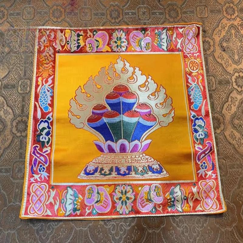 Fabric Buddhist Hall Supplies Background Decoration Magic Artifact Subsidy Tablecloth Mani Buddha Good Fortune Eight Treasures
