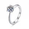 D VVS1 Moissanite Ring 925 Sterling Silver Shiny Classics for Women Wedding Jewelry Engagement Imitation Diamond Fashion GiftsGood Product